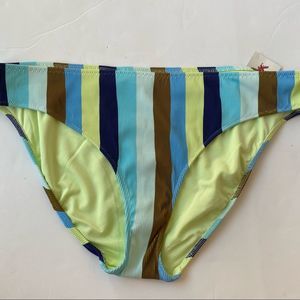 Aerie Swimsuit Bikini Bottoms Women's Size XXL New Blue/Green/Brown